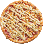 Pizza sabor Toscana tele-entrega Florianópolis e São José pedido online.